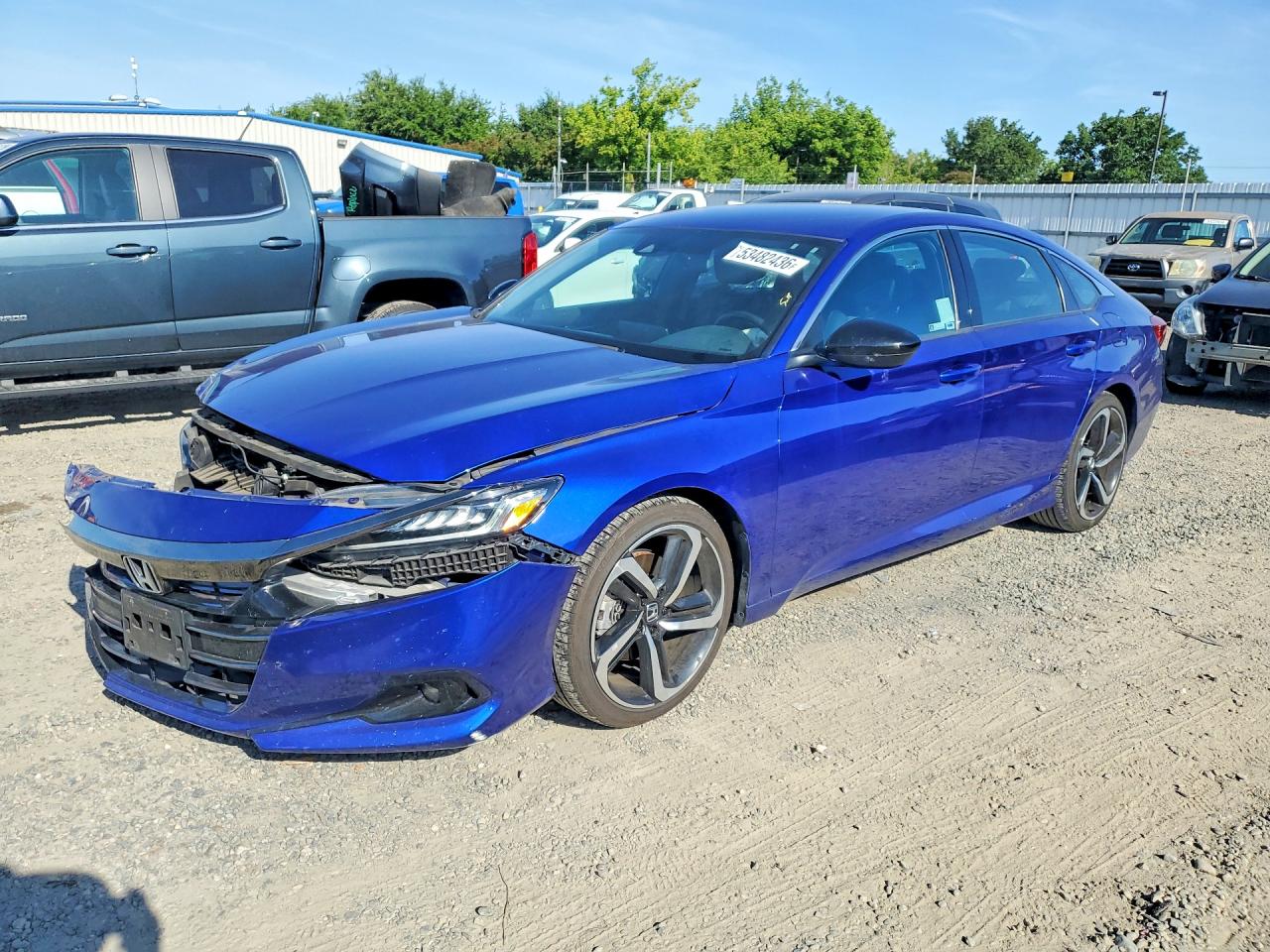 2022 Honda Accord Sport, VIN 1HGCV1F31NA104795 — Front end