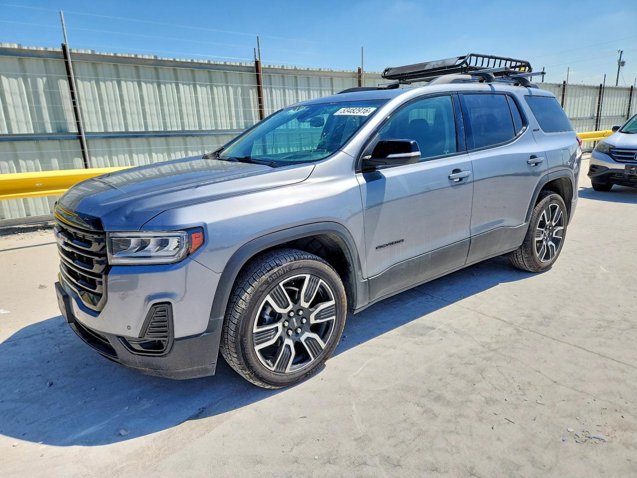 2021 GMC Acadia SLT, VIN 1GKKNMLS1MZ177418 — Hail