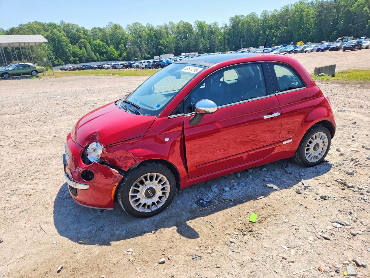 2013 FIAT 500 Gucci, VIN 3C3CFFCR1DT681968 — Front end