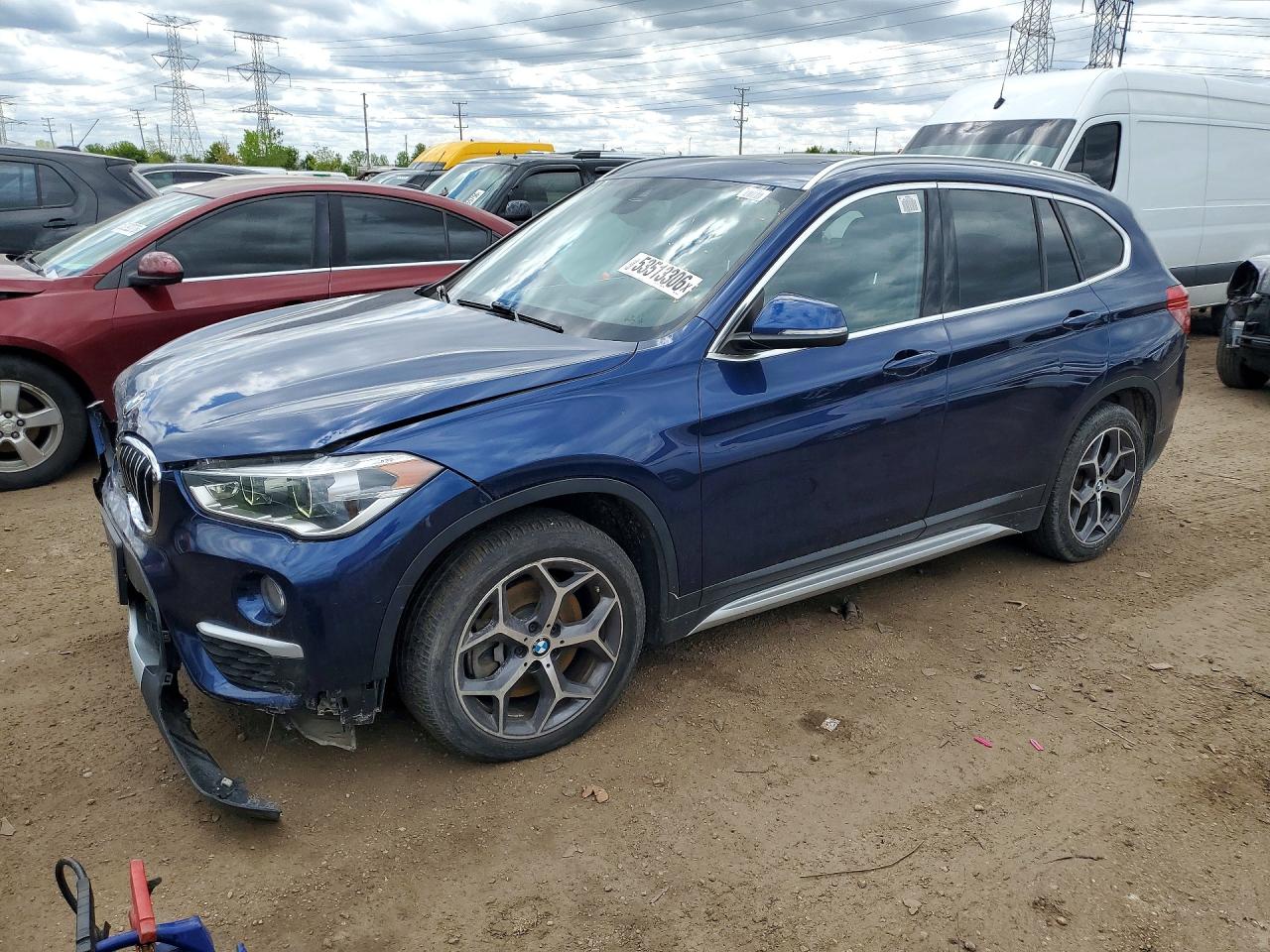 2018 BMW X1 xDrive28i, VIN WBXHT3C36J3H33435 — Front end