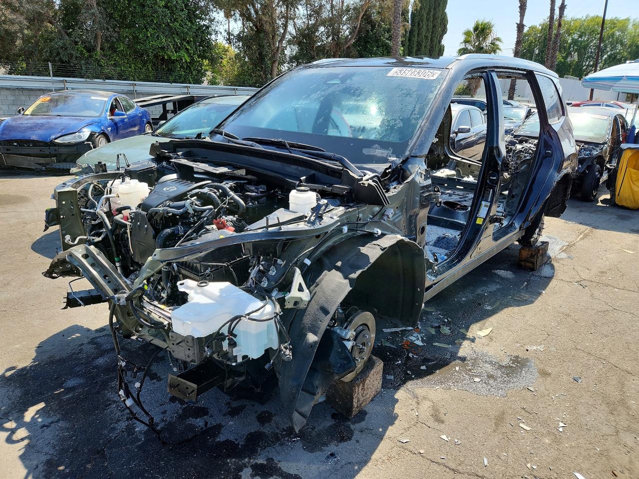 2025 Lexus TX 350, VIN 5TDAAAB68SS036110 — Stripped