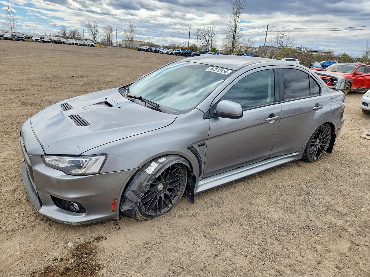 2014 Mitsubishi Lancer Evolution GSR, VIN JA32W8FV5EU607423 — Перед