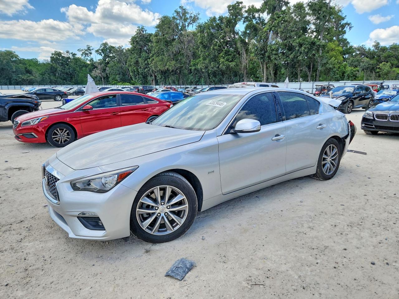 2020 Infiniti Q50 Luxe, VIN JN1EV7AP2LM207145 — Rear end