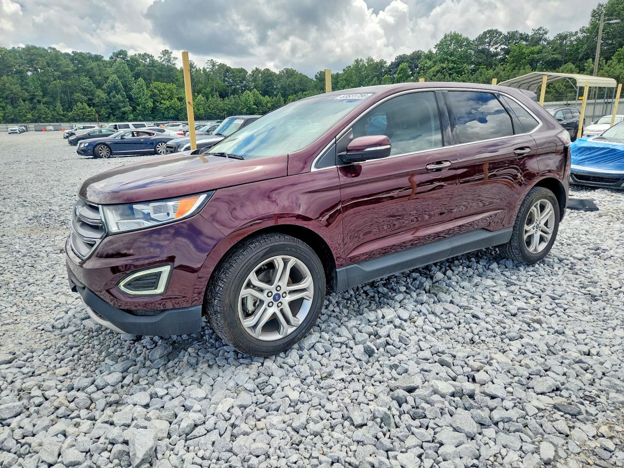 2017 Ford Edge Titanium, VIN 2FMPK3K95HBB81267 — Rear end
