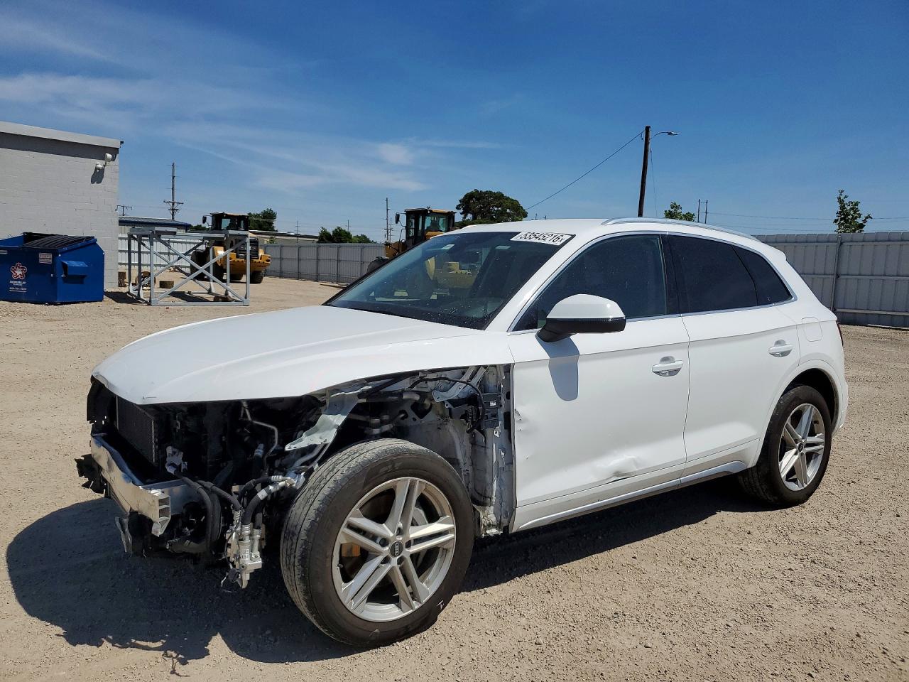 2022 Audi Q5 S line Premium, VIN WA1G2AFY4N2100359 — Front end