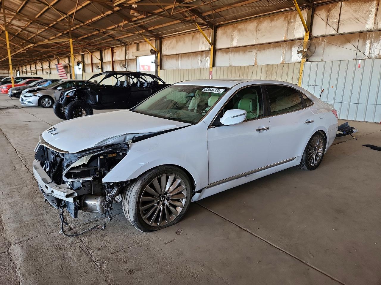 2014 Hyundai Equus Signature, VIN KMHGH4JH8EU085491 — Front end