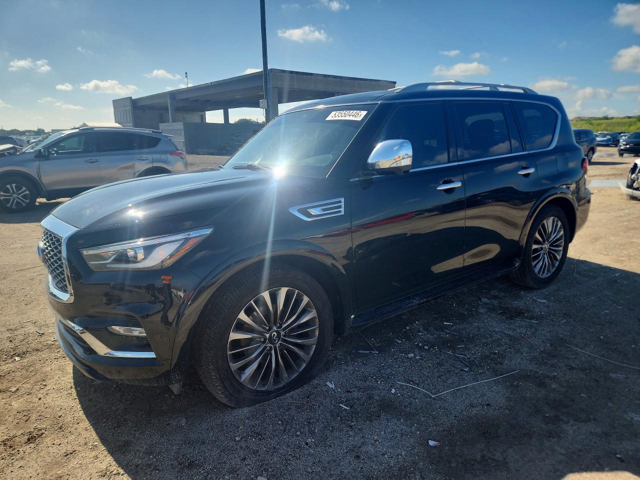 2021 Infiniti QX80 Sensory, VIN JN8AZ2BF5M9715899 — Front end