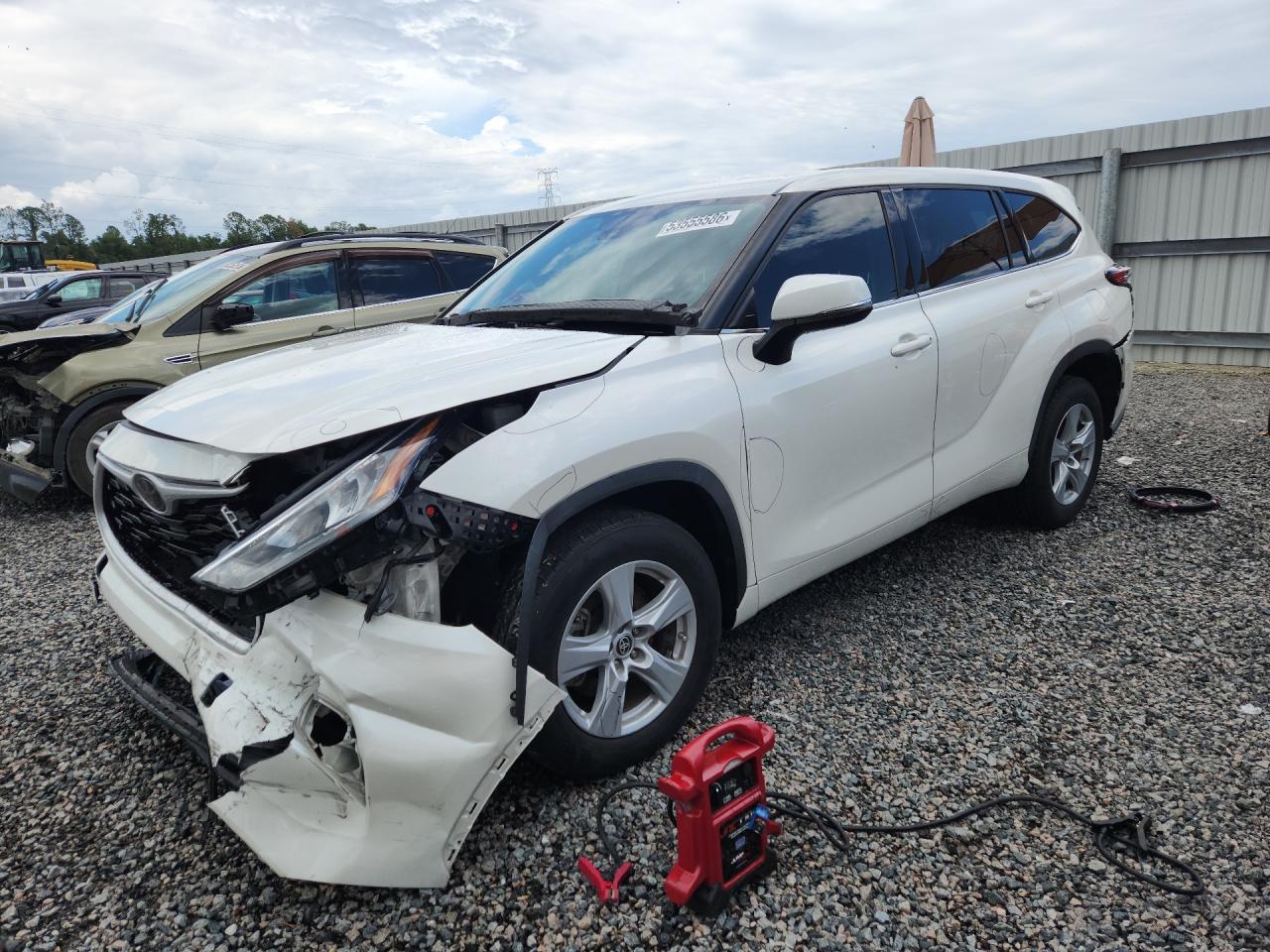 2020 Toyota Highlander L, VIN 5TDCZRAH3LS509836 — Rear end