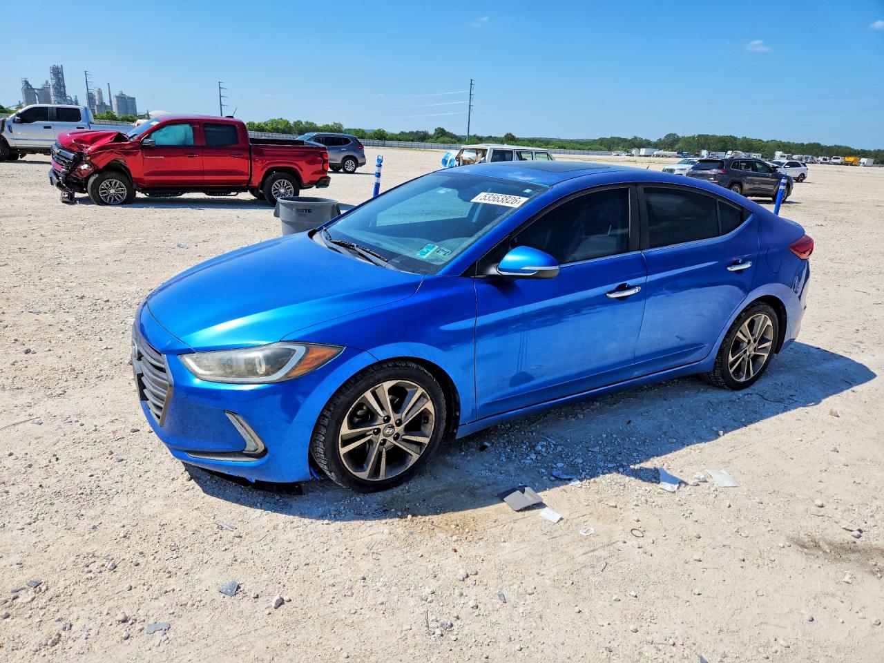 2017 Hyundai Elantra Limited, VIN 5NPD84LFXHH069567 — Minor dents and scratches