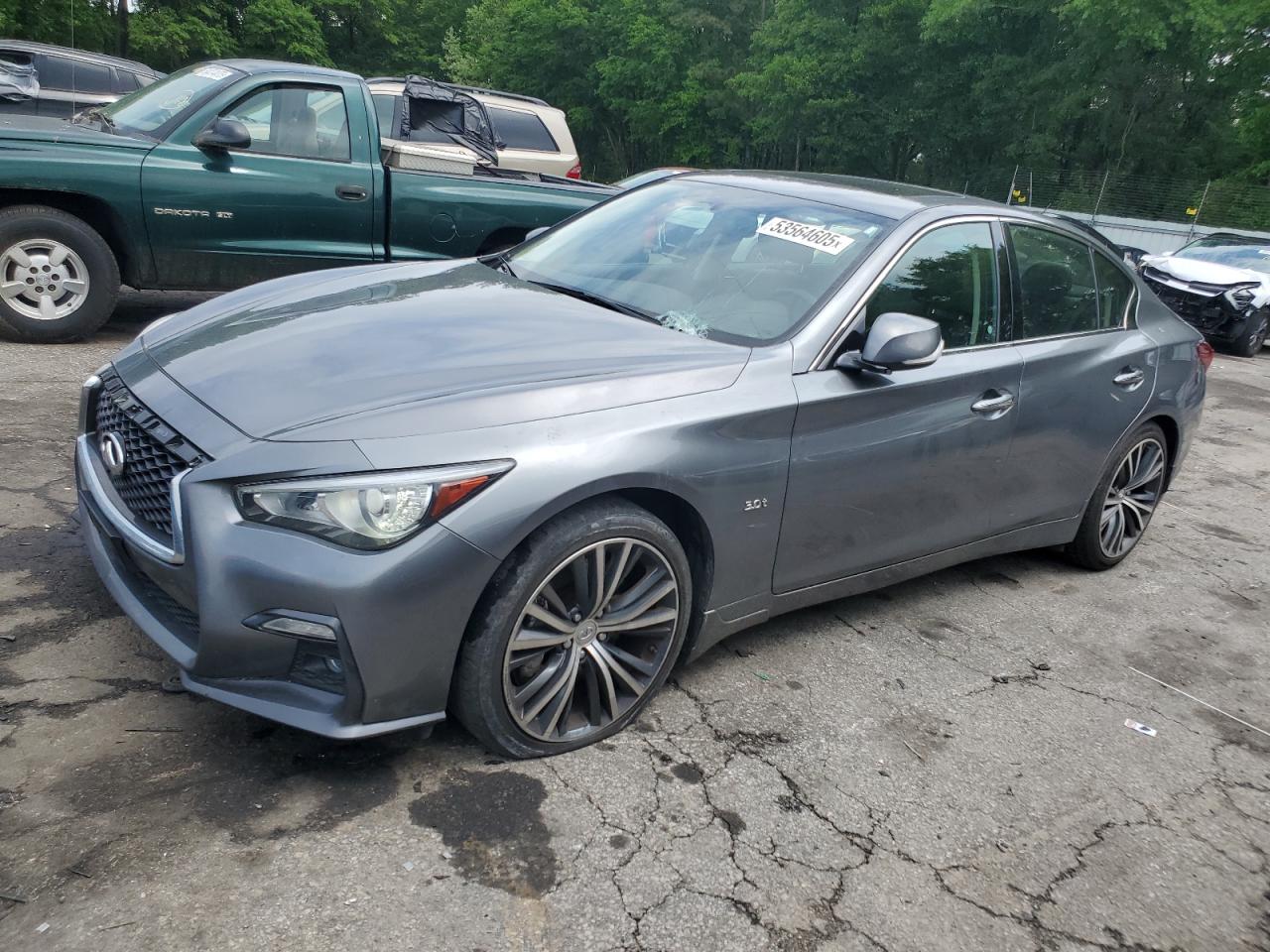 2018 Infiniti Q50 Luxe, VIN JN1EV7AR0JM433019 — Front end