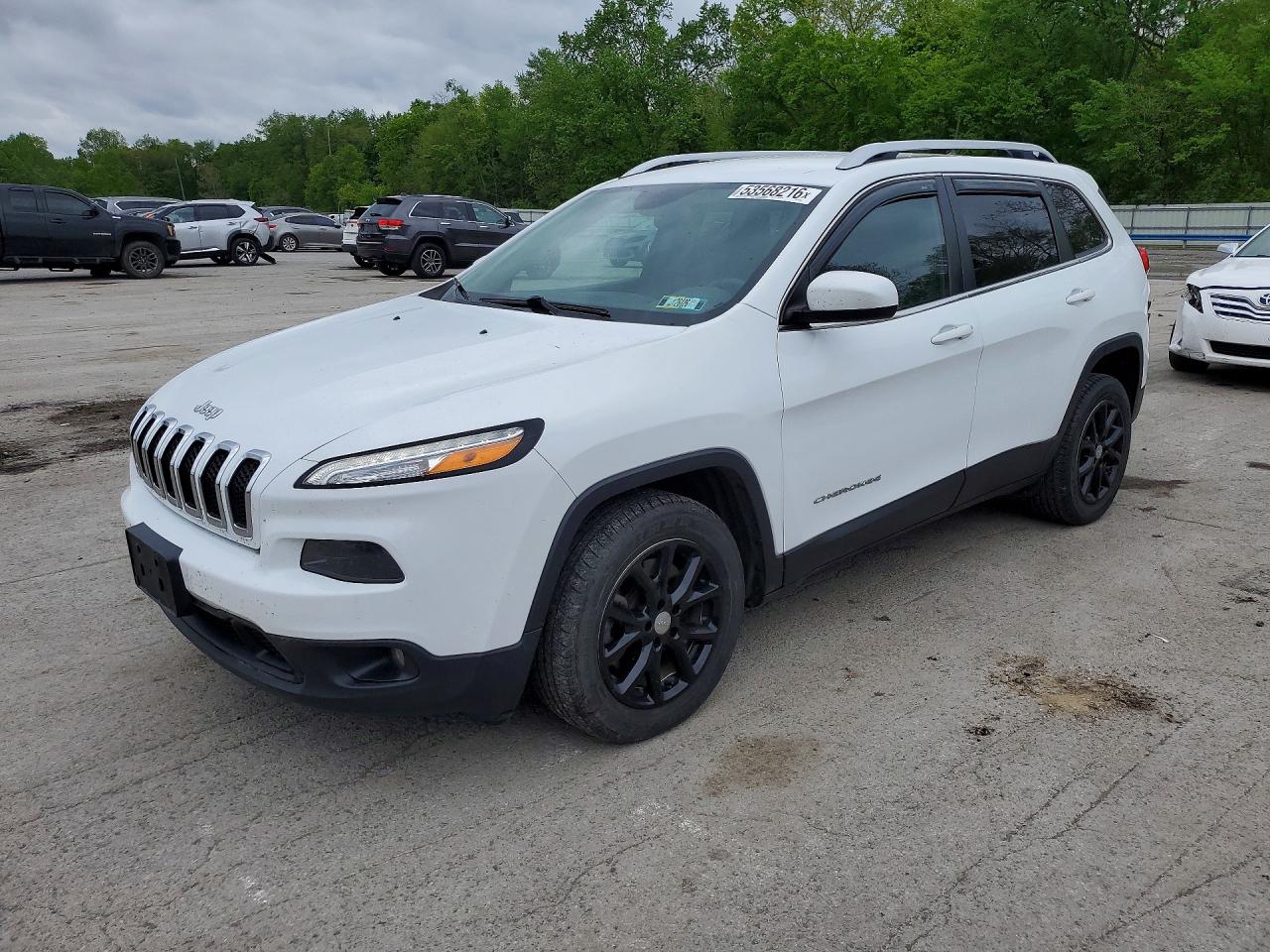 2017 Jeep Cherokee Latitude, VIN 1C4PJLCB1HW643928 — Hail