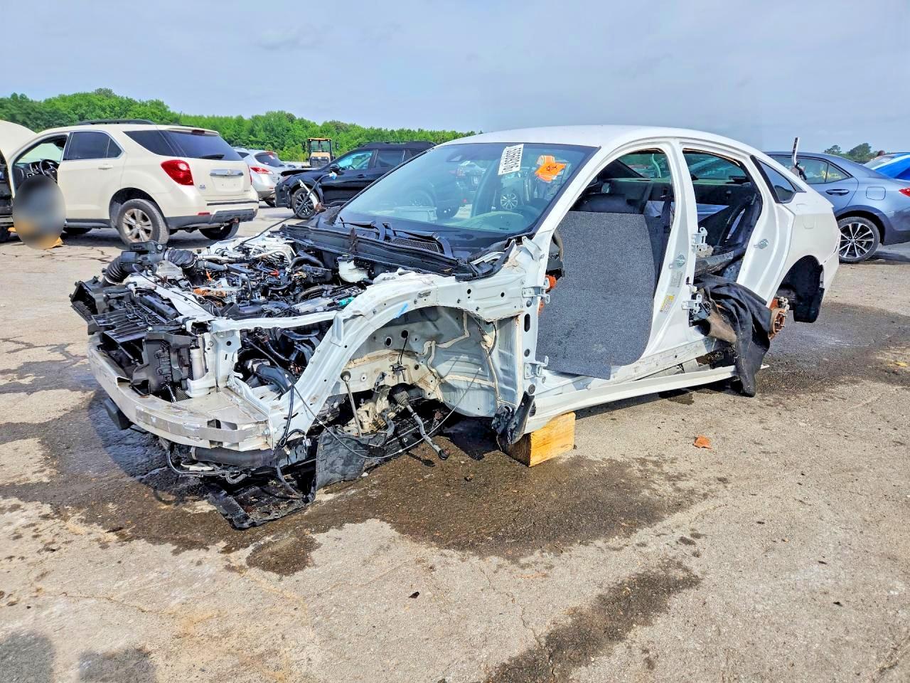 2022 Honda Accord Sport, VIN 1HGCV1F35NA009589 — Stripped