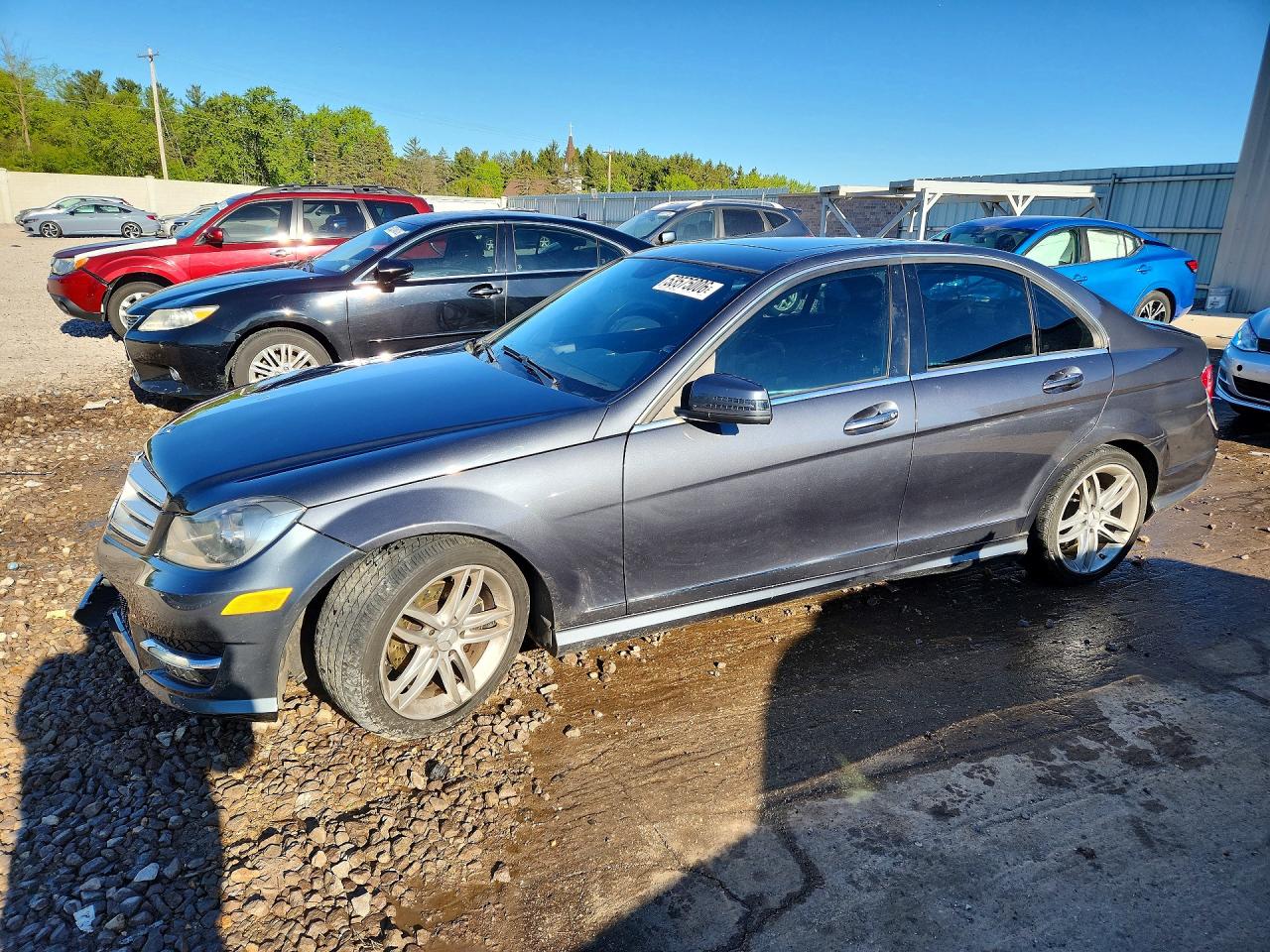 2013 Mercedes-Benz C 250 Sport, VIN WDDGF4HB3DR275055 — Front end
