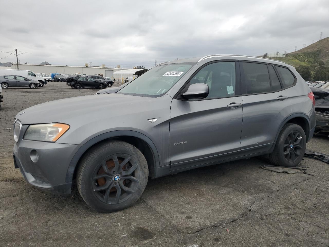 2013 BMW X3 xDrive28i, VIN 5UXWX9C54D0A31647 — Engine fire