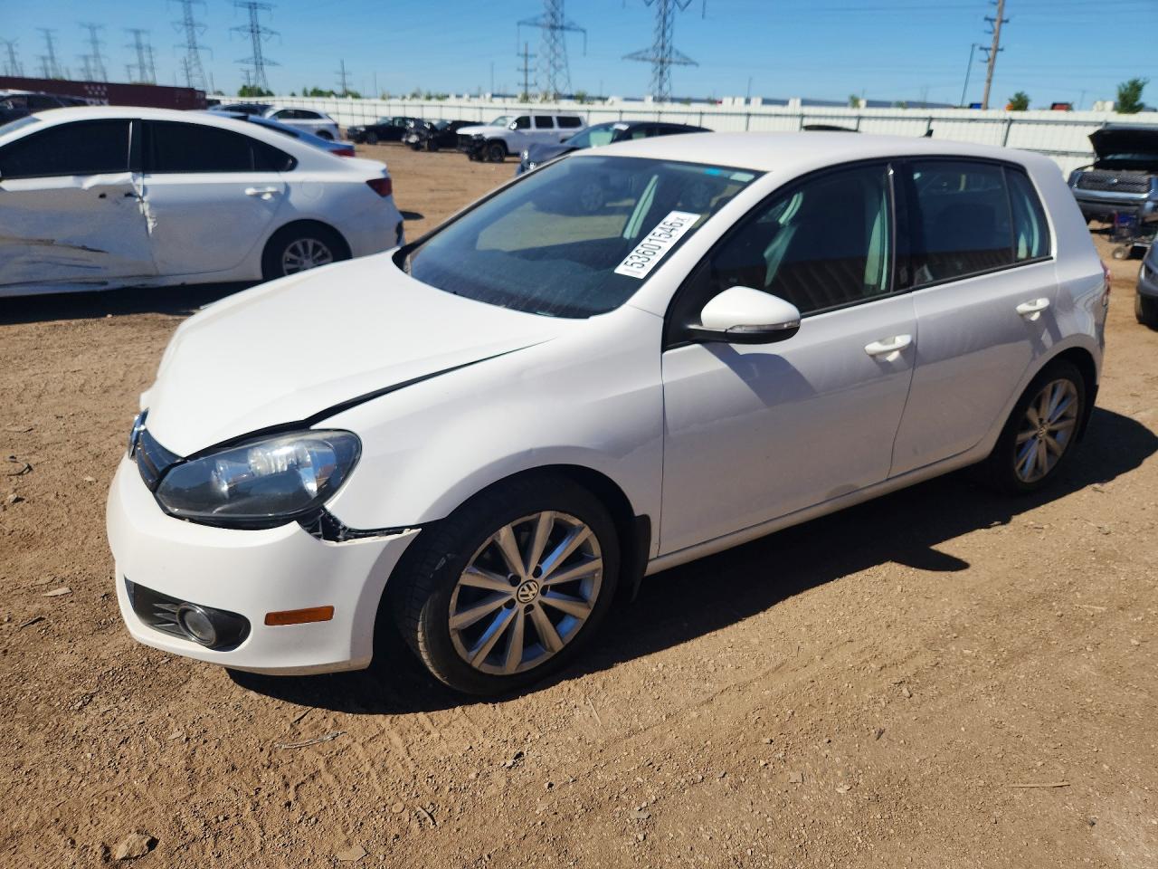 2014 Volkswagen Golf TDI, VIN WVWDM7AJ0EW004835 — Front end