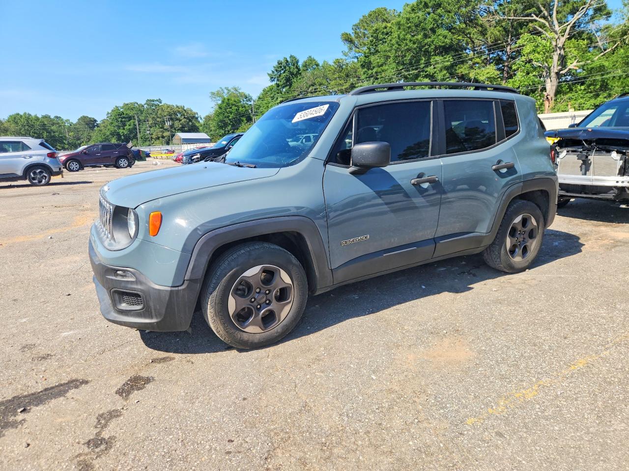 2017 Jeep Renegade Sport, VIN ZACCJAAB8HPE61517 — Днище