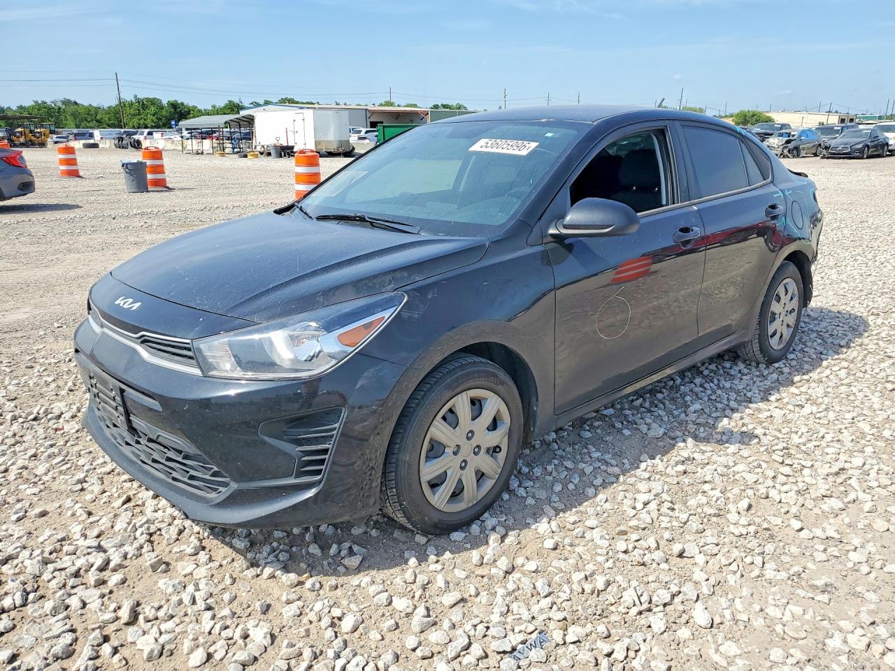 2023 Kia Rio LX, VIN 3KPA24AD3PE605171 — Rear end
