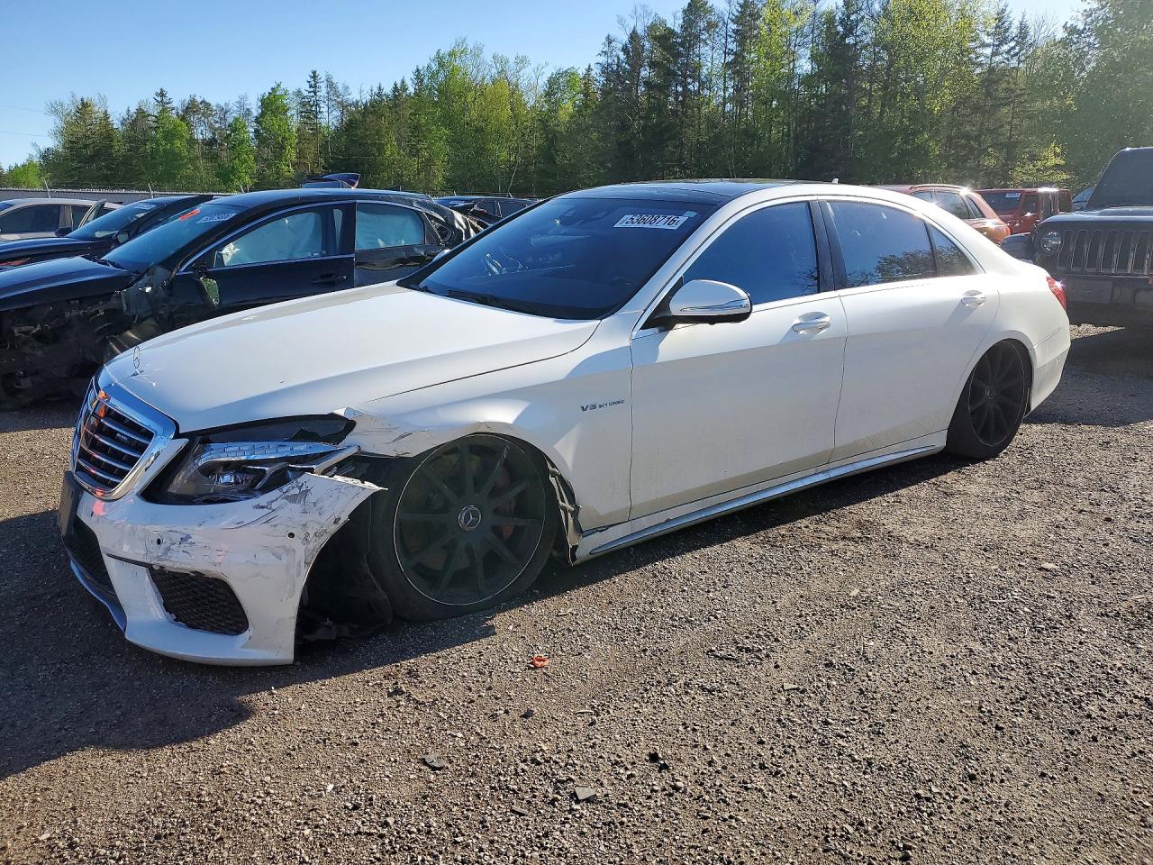 2015 Mercedes-Benz S 63 AMG, VIN WDDUG7JB6FA201478 — Front end