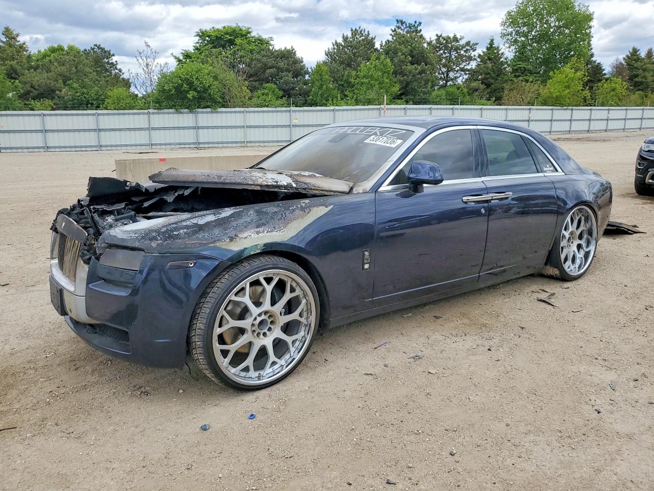 2012 Rolls-Royce Ghost, VIN SCA664S56CUX50709 — Engine fire