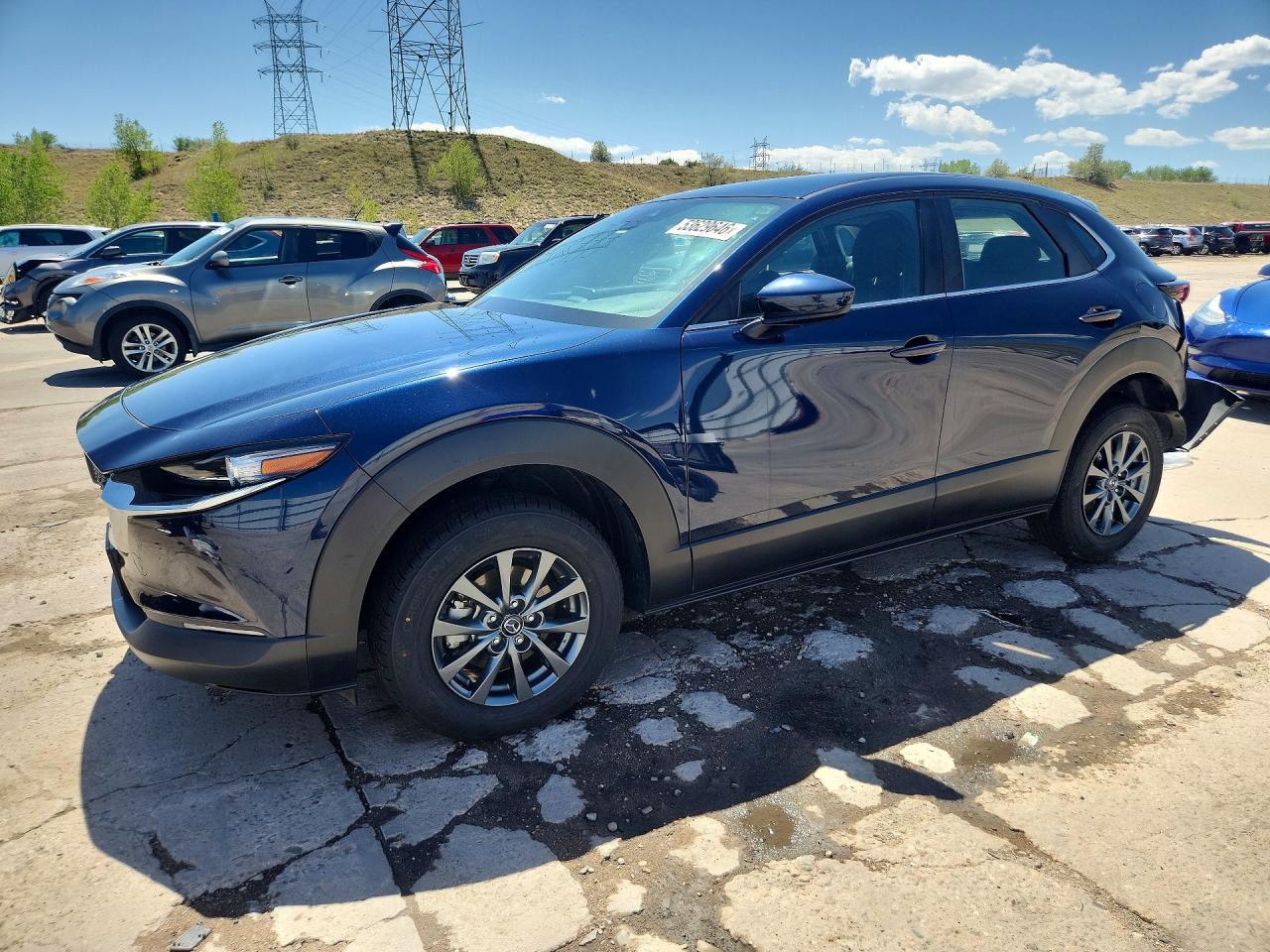 2022 Mazda CX-30 S, VIN 3MVDMBAL9NM418814 — Rear end