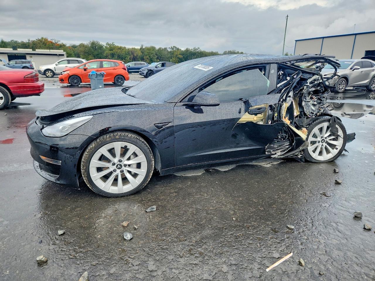 2022 Tesla Model 3 Long Range, VIN 5YJ3E1EB2NF169993 — All over
