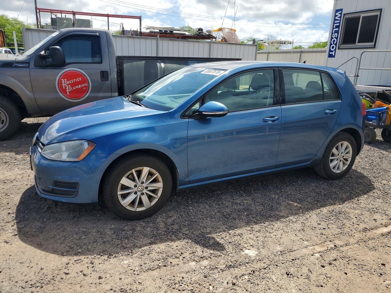 2016 Volkswagen Golf TSI S, VIN 3VW217AUXGM020857 — Water / flood
