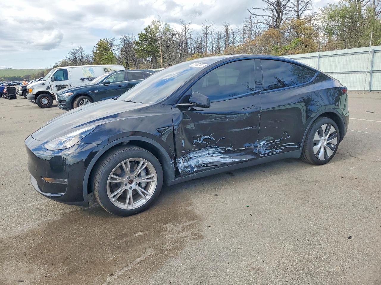 2024 Tesla Model Y Long Range, VIN 7SAYGAEE4RF009102 — Side