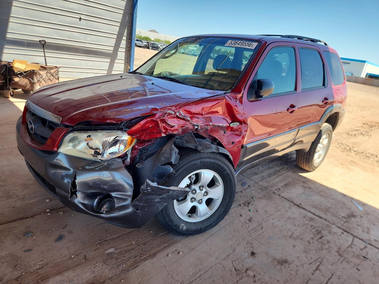 2004 Mazda Tribute LX, VIN 4F2YZ04154KM24926 — Front end