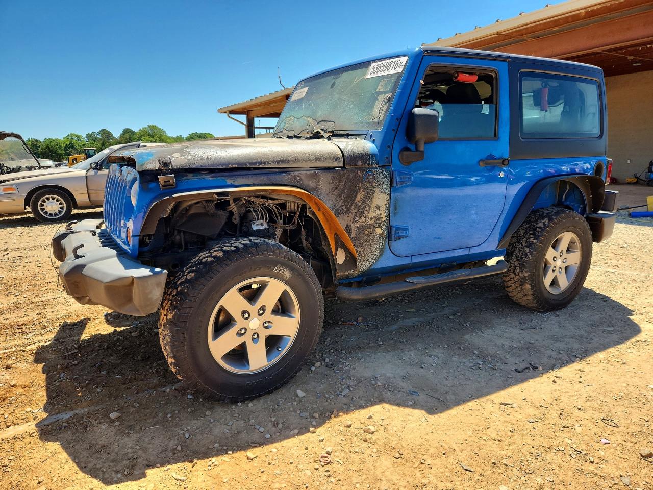 2012 Jeep Wrangler Sport, VIN 1C4AJWAG1CL151786 — Burn