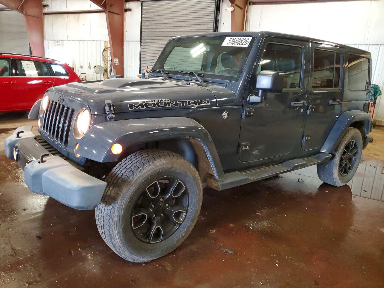 2017 Jeep Wrangler Unlimited Sahara, VIN 1C4BJWEG8HL631085 — Frame damage