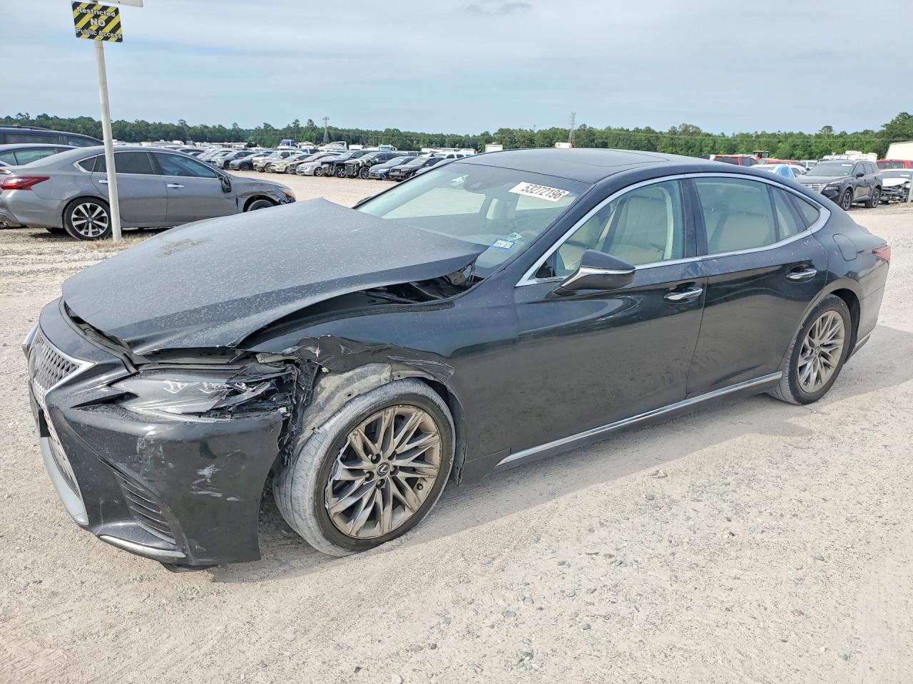 2018 Lexus LS 500, VIN JTHB51FF2J5001651 — Front end