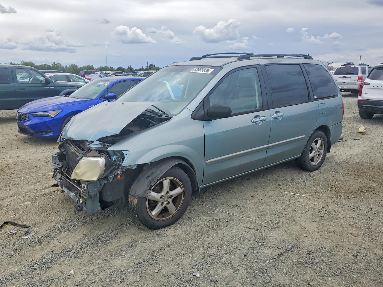 2003 Mazda MPV LX, VIN JM3LW28A930338724 — Front end