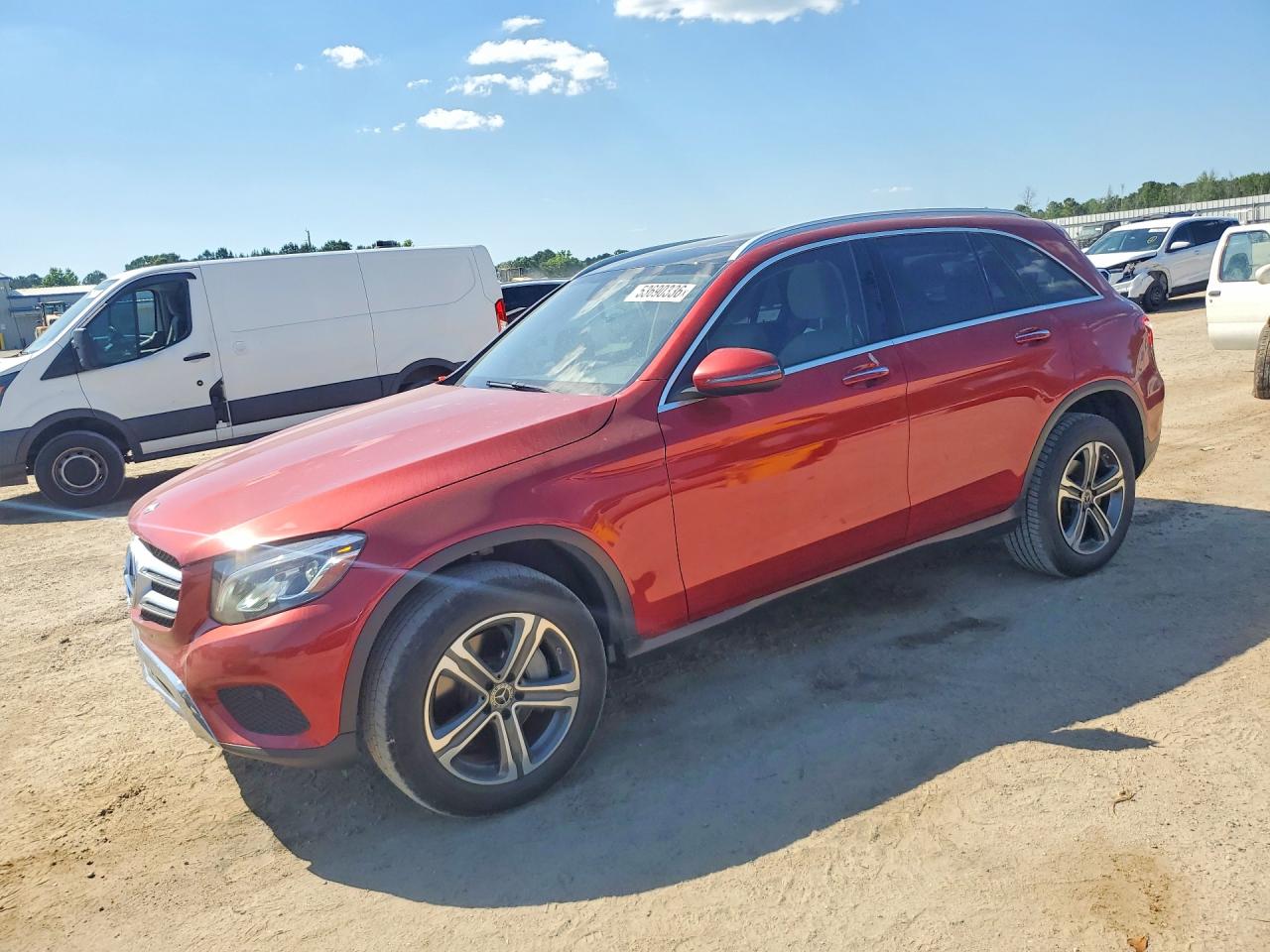 2018 Mercedes-Benz GLC 300, VIN WDC0G4JB8JV077314 — Front end