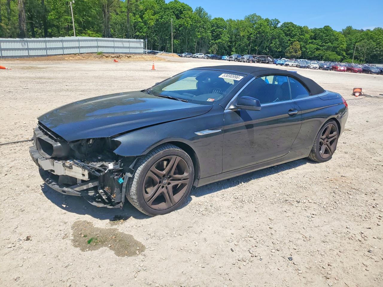 2012 BMW 6 Series 650i, VIN WBALZ3C5XCDL71883 — Front end