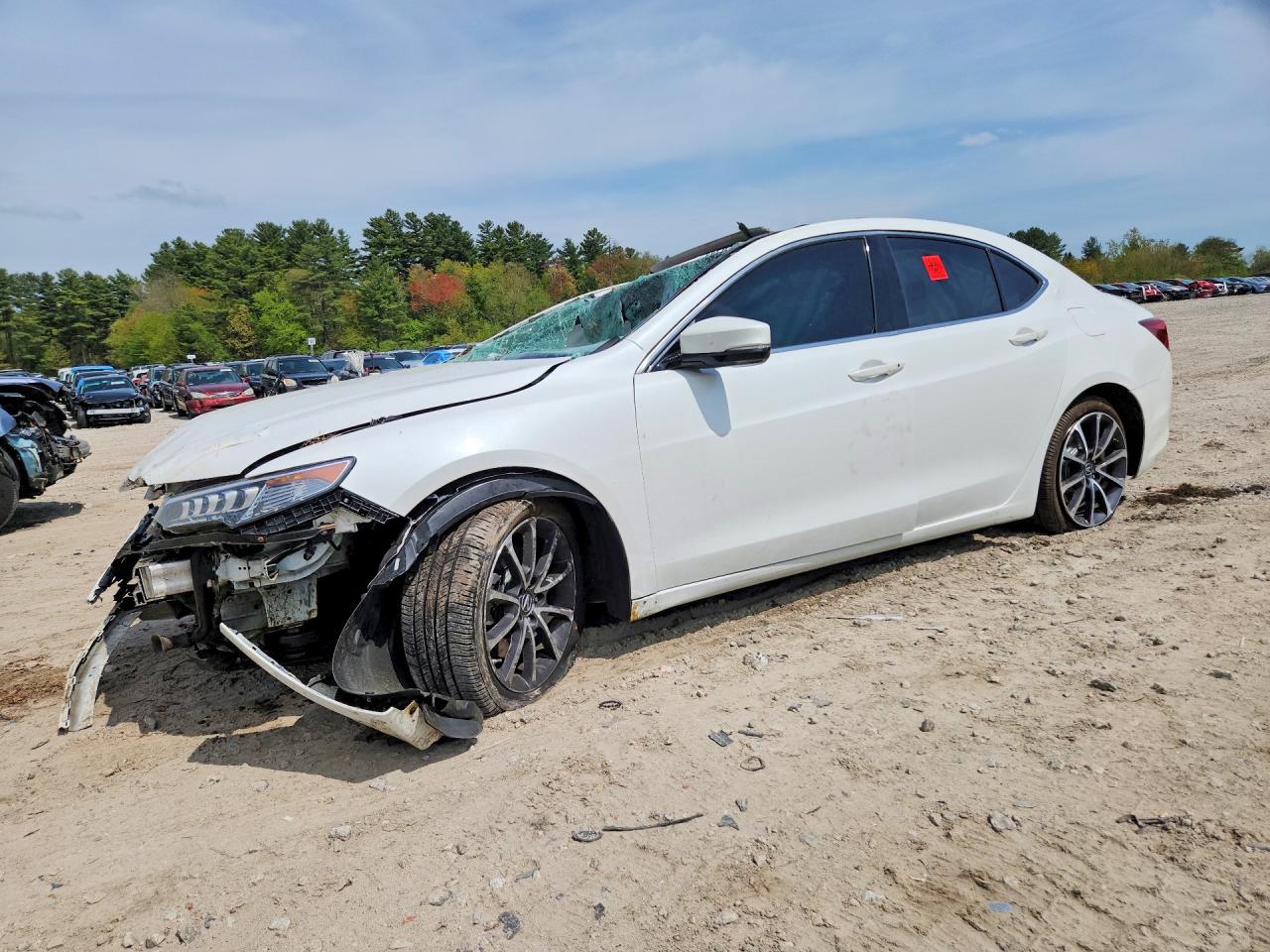 2015 Acura TLX Technology, VIN 19UUB3F54FA010132 — Опрокидывание