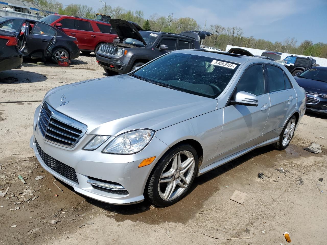 2013 Mercedes-Benz E 350 Luxury, VIN WDDHF8JB8DA694457 — Hail