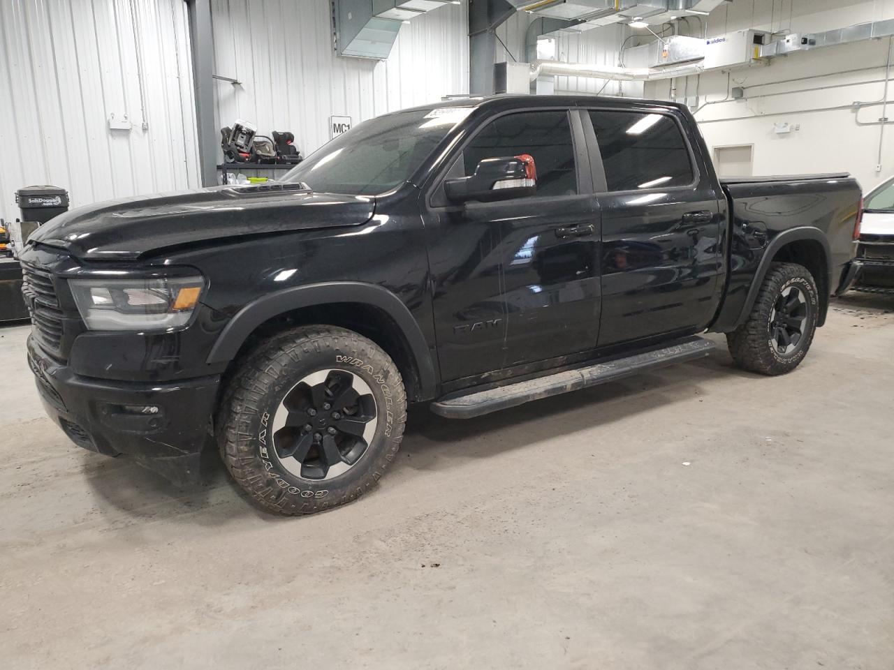 2021 Ram 1500 Laramie, VIN 1C6SRFJTXMN634443 — Engine fire