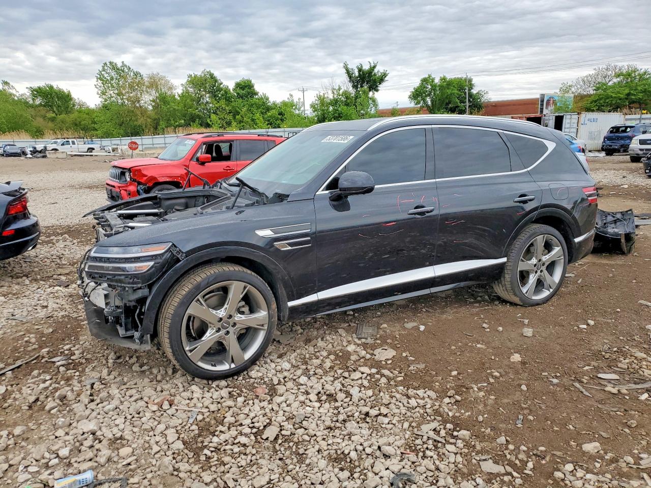 2021 Genesis GV80, VIN KMUHBDSB8MU055813 — Front end