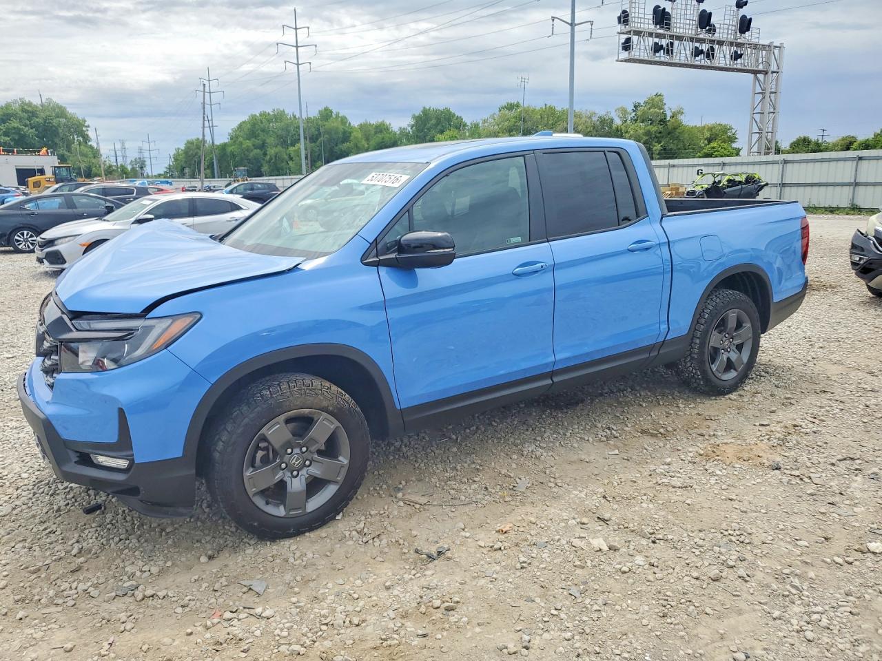 2024 Honda Ridgeline TrailSport, VIN 5FPYK3F67RB018544 — Front end