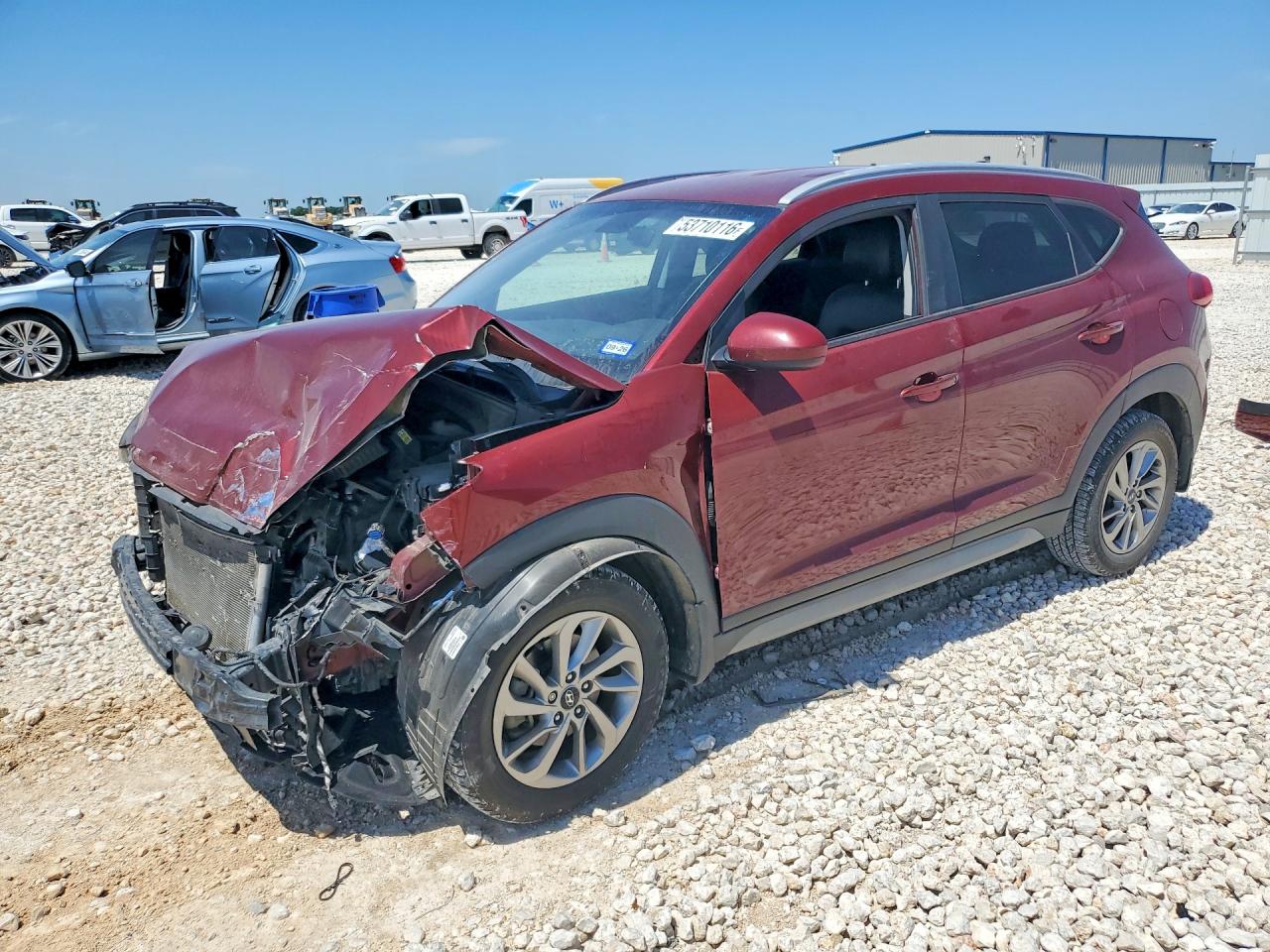2018 Hyundai Tucson SEL, VIN KM8J33A46JU836142 — Front end