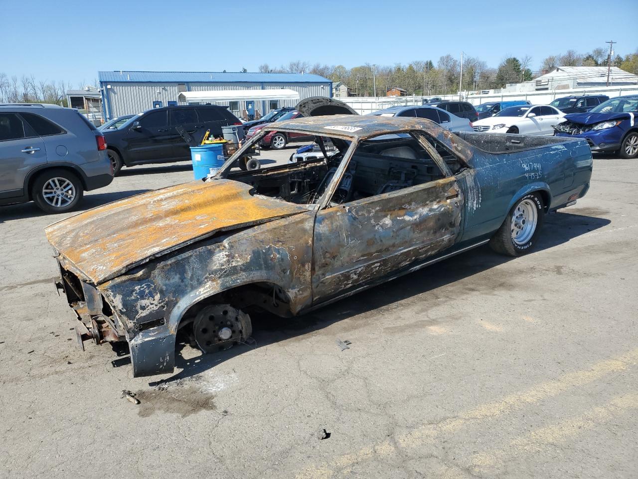 1987 Chevrolet El Camino, VIN 3GCCW80H7HS911480 — Burn