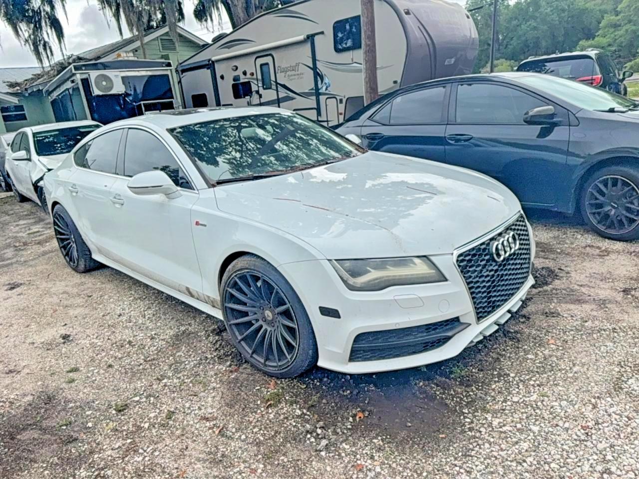 2012 Audi A7 Prestige, VIN WAU2GAFC3CN171244 — Engine fire