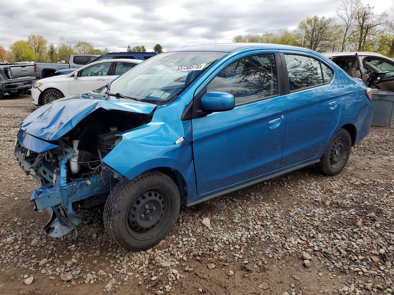 2021 Mitsubishi Mirage ES, VIN ML32FUFJ8MHF00595 — Front end