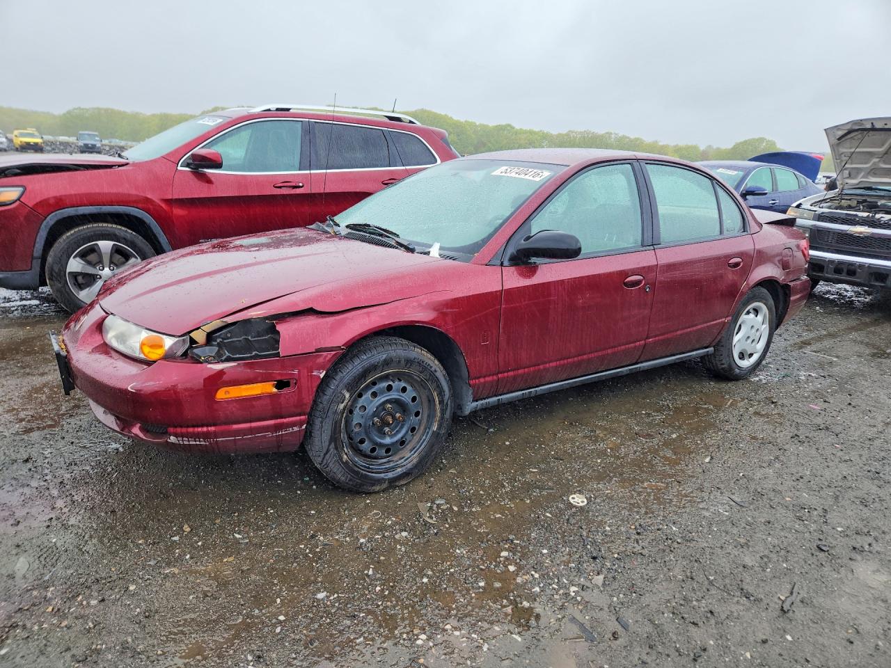 2002 Saturn SL, VIN 1G8ZK52732Z106878 — Front end