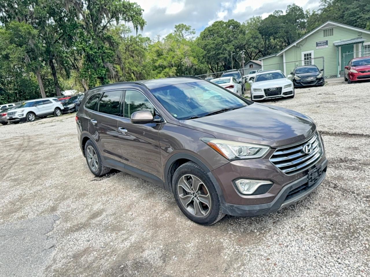 2013 Hyundai Santa Fe GLS, VIN KM8SM4HF0DU014052 — Engine fire