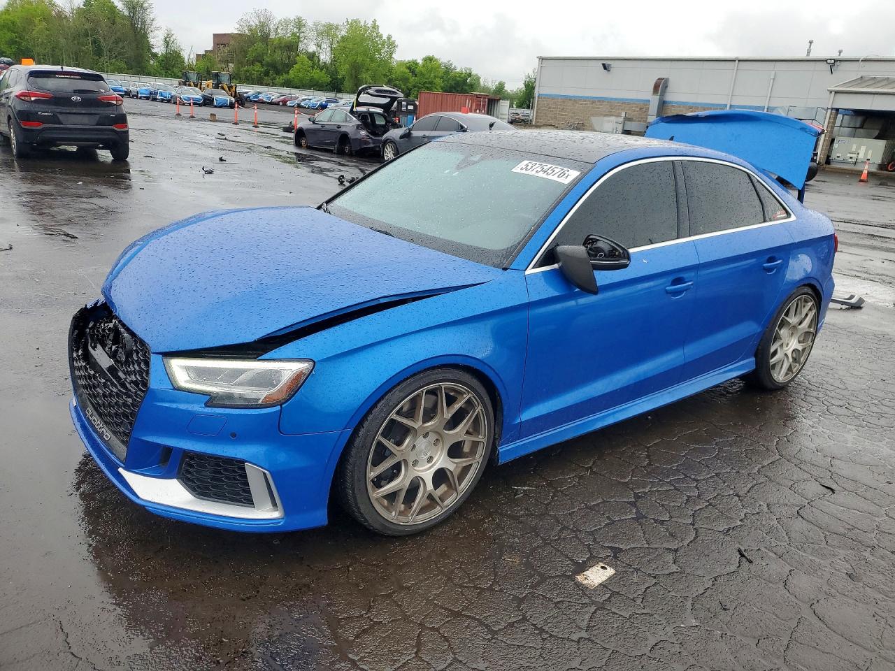 2019 Audi RS 3, VIN WUABWGFFXKA901971 — Rear end