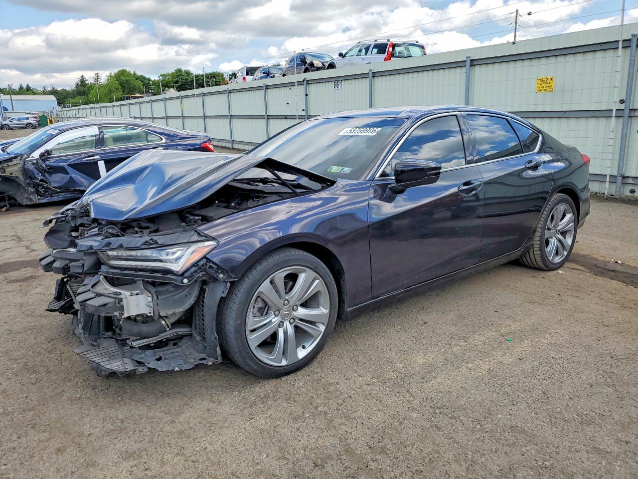 2021 Acura TLX Technology, VIN 19UUB5F43MA006184 — Front end