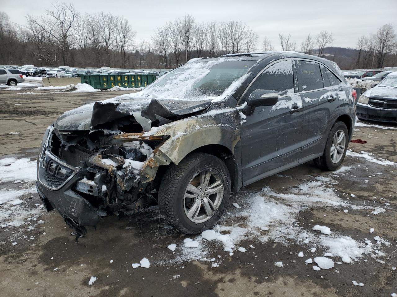 2014 Acura RDX Technology, VIN 5J8TB4H55EL010626 — Engine fire