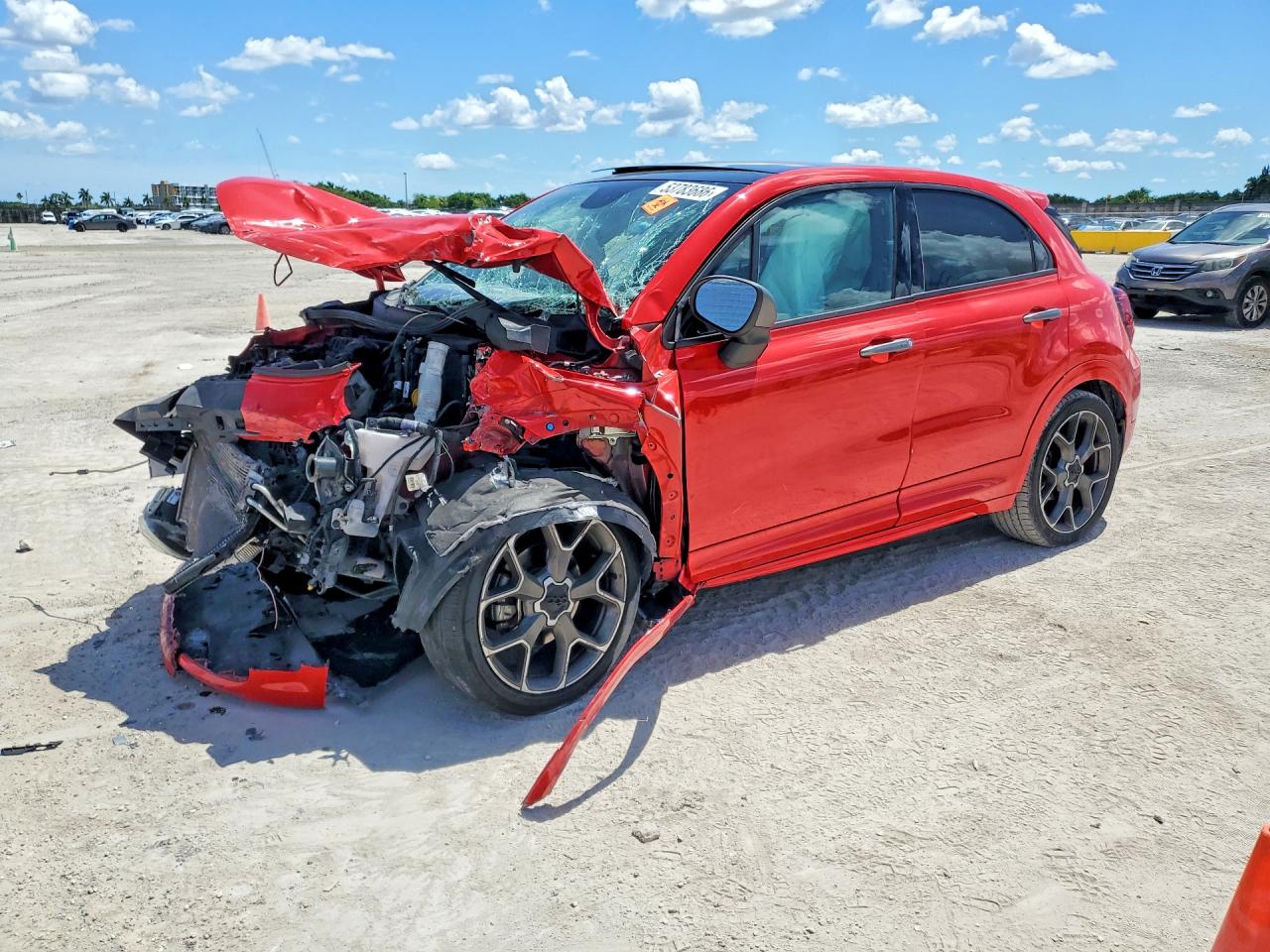 2021 FIAT 500X, VIN ZFBNF3C1XMP945371 — Front end