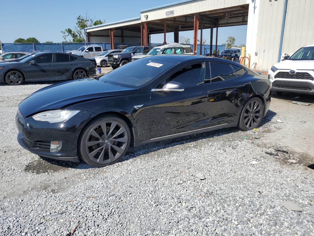 2015 Tesla Model S 85D, VIN 5YJSA1E25FF108839 — Interior fire